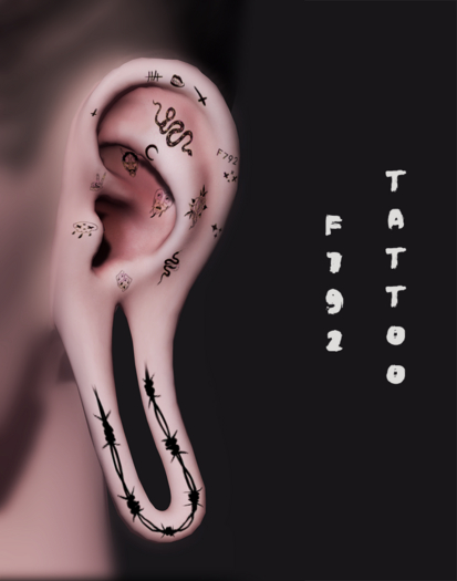 PROFANATION F792 Tattoo Swallow Dropped Ears