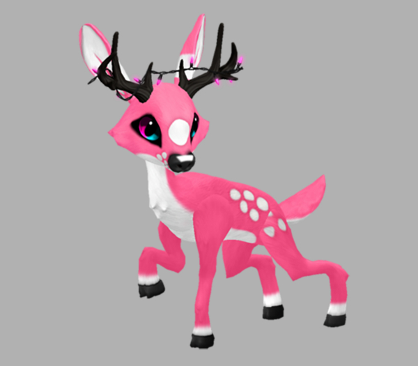 PASSION GENSA MALE PINK LIGHTS FAWN LOG. BREEDABLE! NO FOOD NECESSARY! MAKE MONEY!
