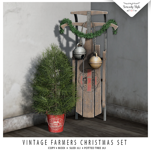 Serenity Style- Vintage Farmers Christmas Set  