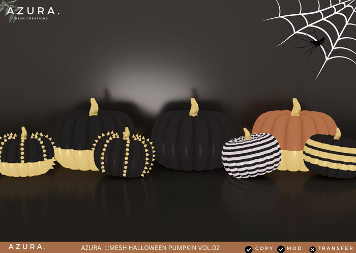 AZURA ::: MESH HALLOWEEN PUMPKIN VOL.02- CHANGE TEXTURE