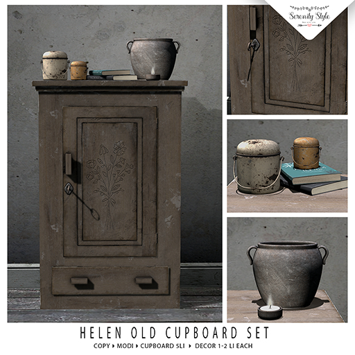 Serenity Style- Helen Old Cupboard Set