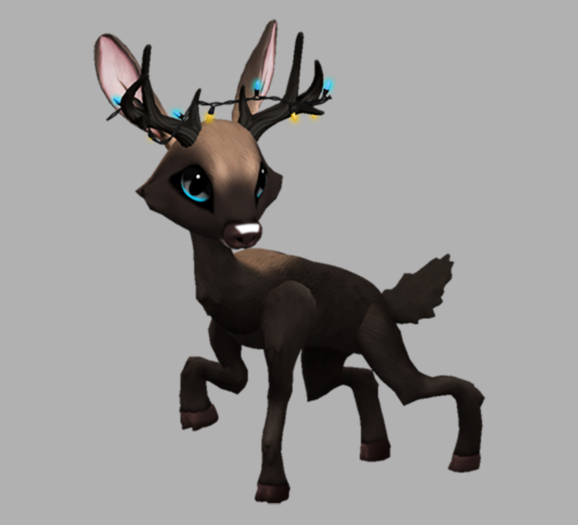 MOUSSE ICELIGHT MALE DUO LIGHTS FAWN LOG. BREEDABLE! NO FOOD NECESSARY! MAKE MONEY!