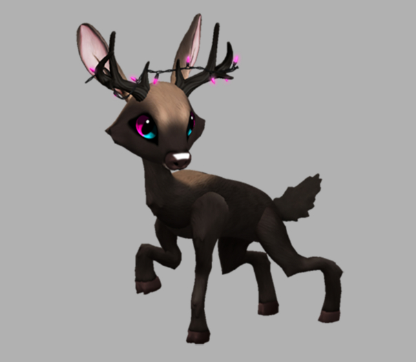 MOUSSE GENSA MALE PINK LIGHTS FAWN LOG. BREEDABLE! NO FOOD NECESSARY! MAKE MONEY!
