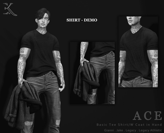 E.K - Ace Basic Tee - DEMO {ADD - ME }
