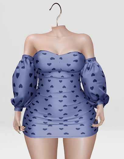 BACANAL-ALEXANDRA DRESS.-C13.1 AZUL CORAZON