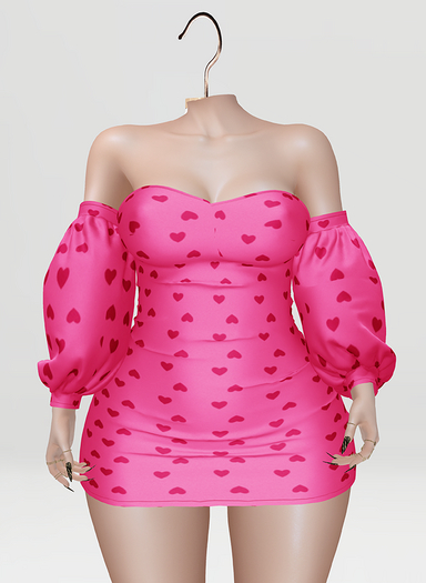 BACANAL-ALEXANDRA DRESS .-C9.1 ROSA CORAZON