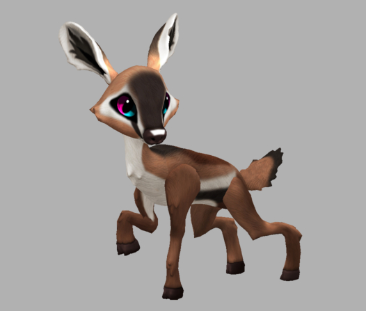 Anty Gensa Male No Antlers Fawn Log. Breedable! No food necessary! Make Money!