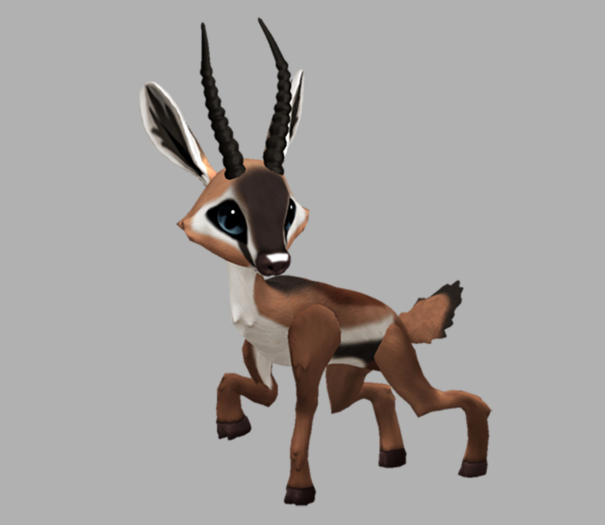 Anty Slate Male Antelope Fawn Log. Breedable! No Food necessary! Make money!