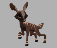 Chocosaber Silver Male No Antlers Fawn Log. Breedable! No food necessary! Make Money!