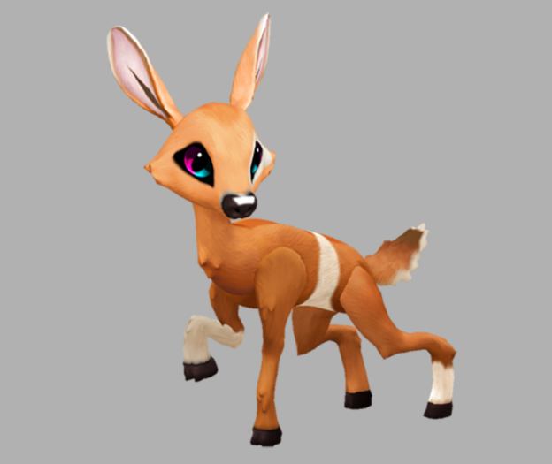 Capra Gensa Male No Antlers Fawn Log. Breedable! No food necessary! Make money!