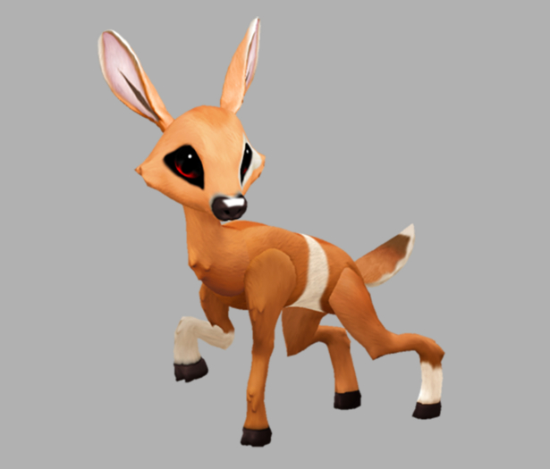 Capra Redlight Male No Antlers Fawn Log. Breedable! No food necessary! Make money!