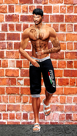 Leaning against M Pose