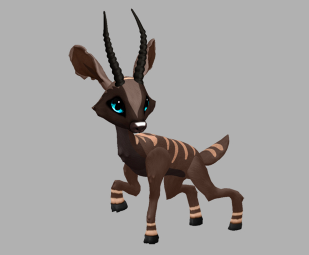 Chocosaber Bluespeck Male Antelope Fawn Log. Breedable! No food necessary! Make money!