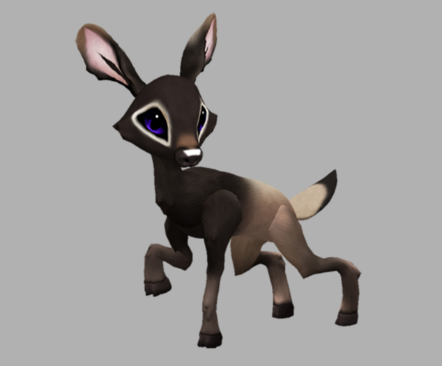 Elky Indigo Female Deer (DNA) Fawn Log. Breedable! No food necessary! Make Money!