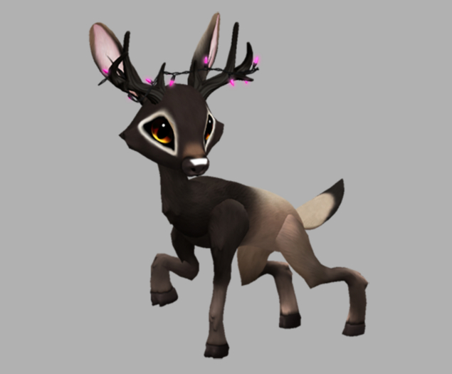 Elky Pyro Male PinkLights Fawn Log. Breedable! No food necessary! Make Money!