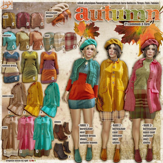 !gO!  Autumn - RARE 1 * complete outfit * TRANS