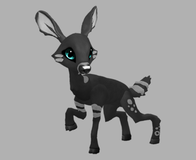 Charky Cyan Female Deer (DNA) Fawn Log. Breedable! No food necessary! Make Money!