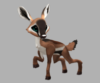 Anty Seafoam Female No Antlers Fawn Log. Breedable! No food necessary! Make money!