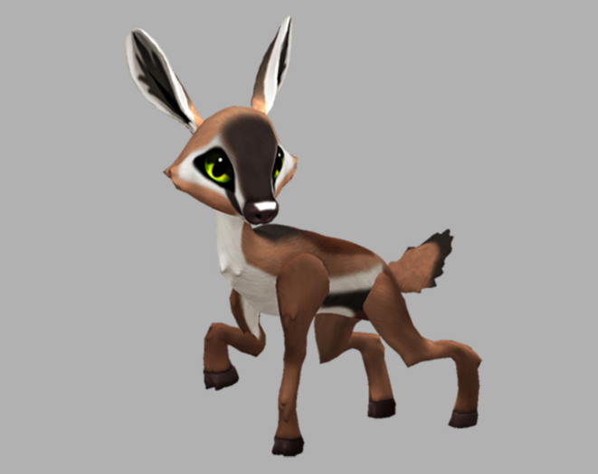 Anty Lime Male No Antlers Fawn Log. Breedable! No food necessary! Make money!