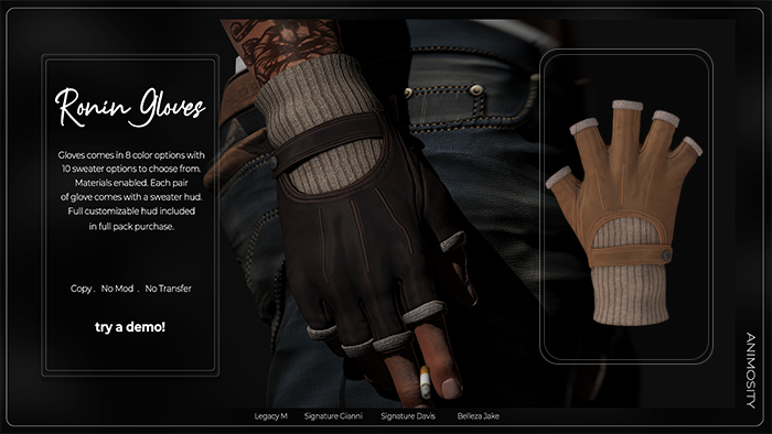 Animosity - Ronin Gloves - Tan 