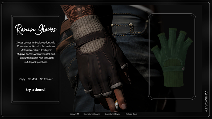 Animosity - Ronin Gloves - Olive 