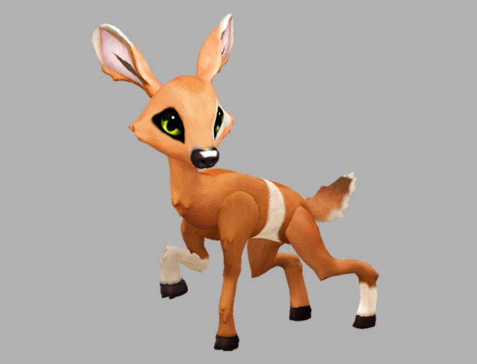 Capra Lime Female GreenLights (DNA) Fawn Log. Breedable! No food Necessary! Make money!