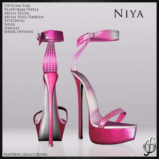 Felicity - Niya Stilettos (Pink Hot) Shoes Platform High Heels Sandals Maitreya Legacy Kupra