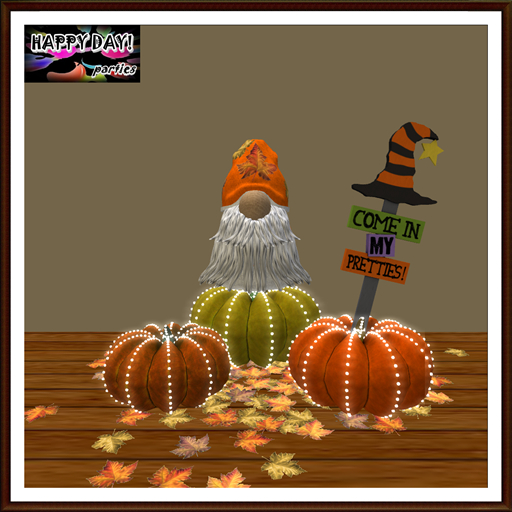 Autumn - Gnome and Pumpkins