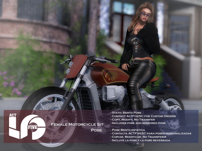 ACT5-1029-Female Motorcycle Sit Pose BOXED