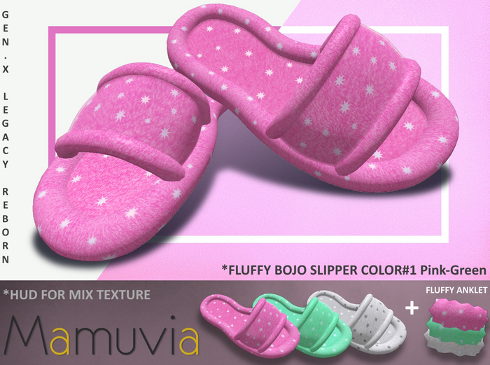 Bojo FLUFFY Slipper (COLOR #1)Pi-Gr