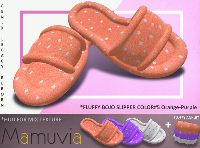 Bojo FLUFFY Slipper (COLOR #5)Or-Pu