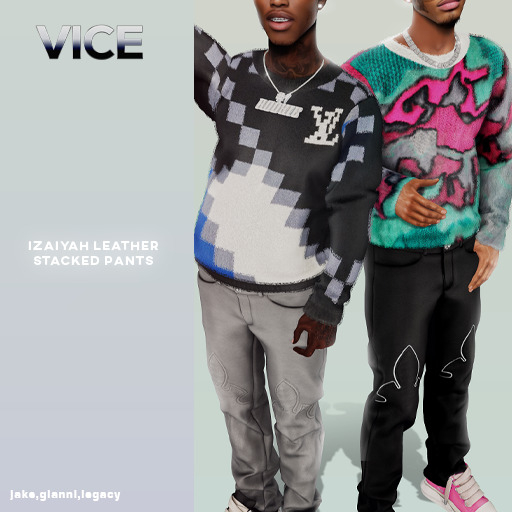 VICE. Isaiah Chrome Leather Pants "Exclusive Bundle"
