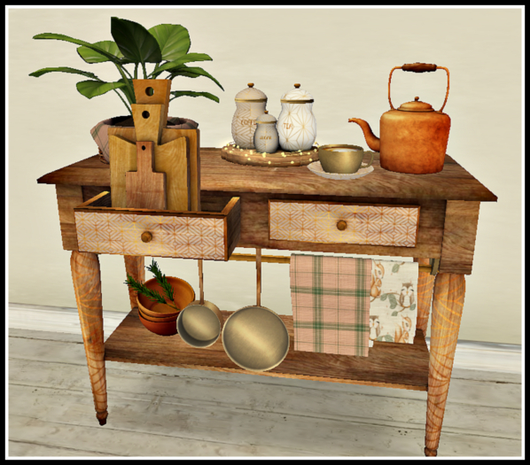 Woodland kitchen console