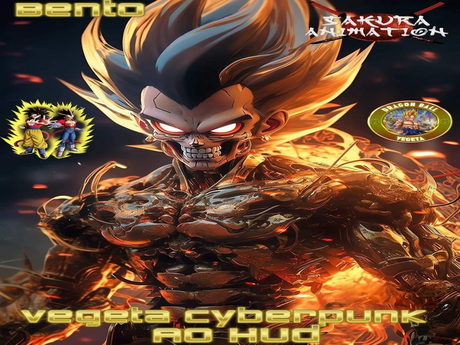 Second Life Marketplace - Vegeta Cyberpunk Ao Hud Bento