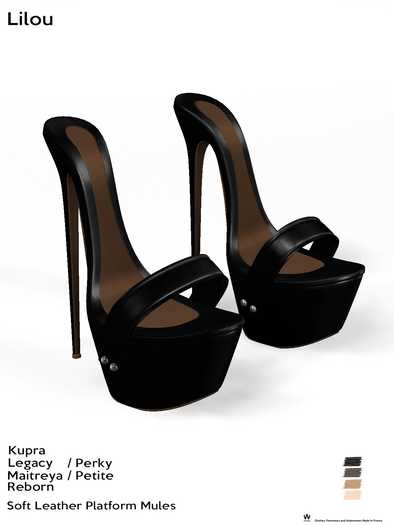 1W Lilou Platform Mules