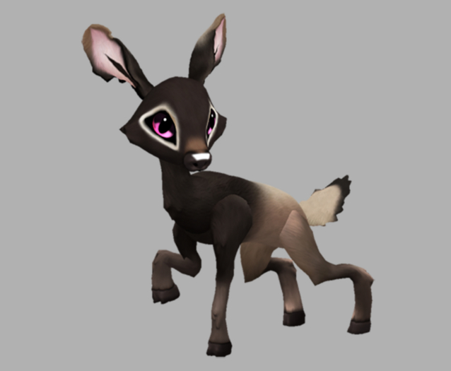 Elky Bubblegum Male No Antlers Fawn Log. Breedable! No food necessary! Make money!