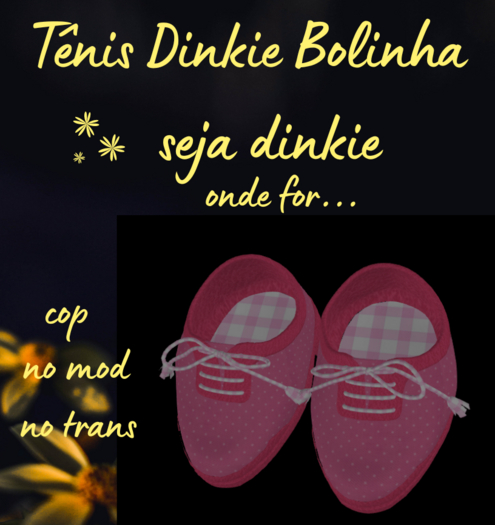 Tenis Dinkie Bolinha Rosa