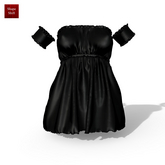 Black Ruffle Dress Kupra Kups Reborn