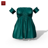 Emerald Ruffle Dress Kupra Kups Reborn