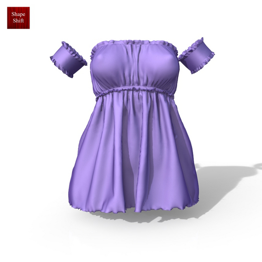 Lilac Ruffle Dress Kupra Kups Reborn