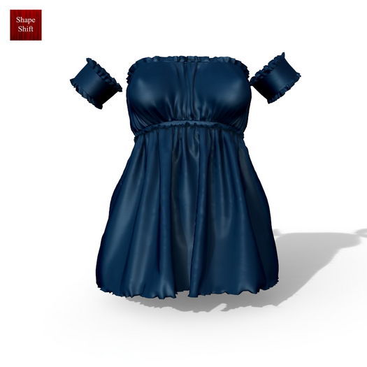 Navy Ruffle Dress Kupra Kups Reborn