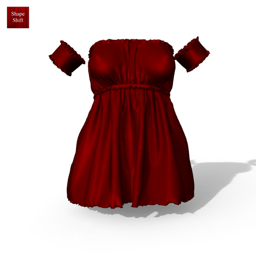 Red Ruffle Dress Kupra Kups Reborn