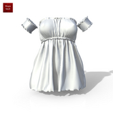 White Ruffle Dress Kupra Kups Reborn