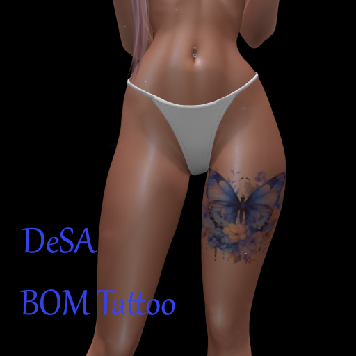 DeSa -Blue Butterfly- BOM Tattoo (Add)