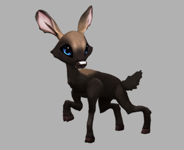 Mousse Sky Female No Antlers Fawn Log. Breedable! No food necesary! Make Money!