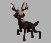 Mousse Stellar Male Deer Fawn Log. Breedable! No food necessary! Make Money!
