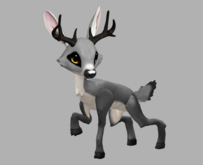Silvy Champagne Male Deer Fawn Log. Breedable! No food necessary! Make money!
