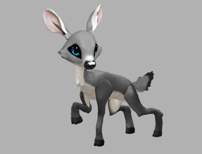 Silvy Teardrop Female Deer (DNA) Fawn Log. Breedable! No food necessary! Make Money!