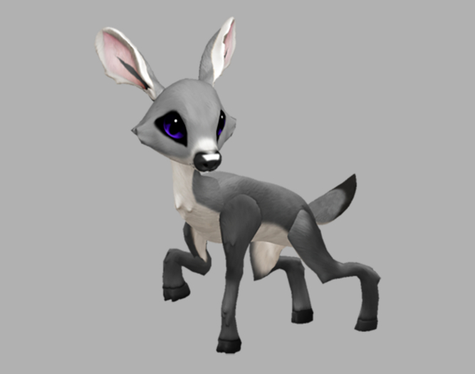 SILVY INDIGO FEMALE (NO ANTLERS) Fawn Log. Breedable! No food necessary! Make money!