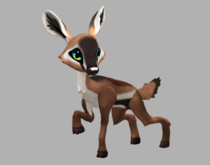 ANTY SOLTRA FEMALE (NO ANTLERS) Fawn Log. Breedable! No food necessary! Make money!